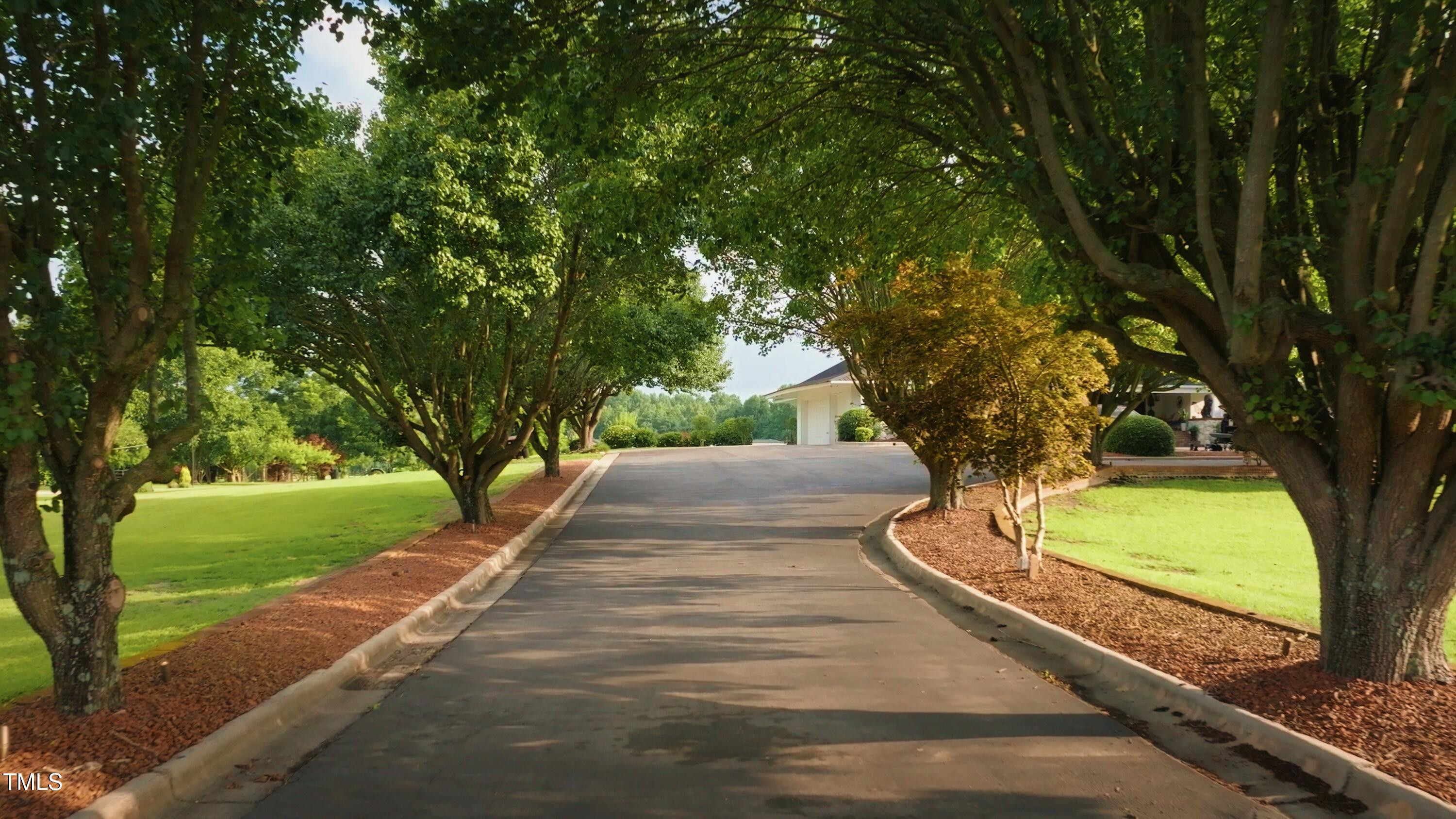 expansive driveway