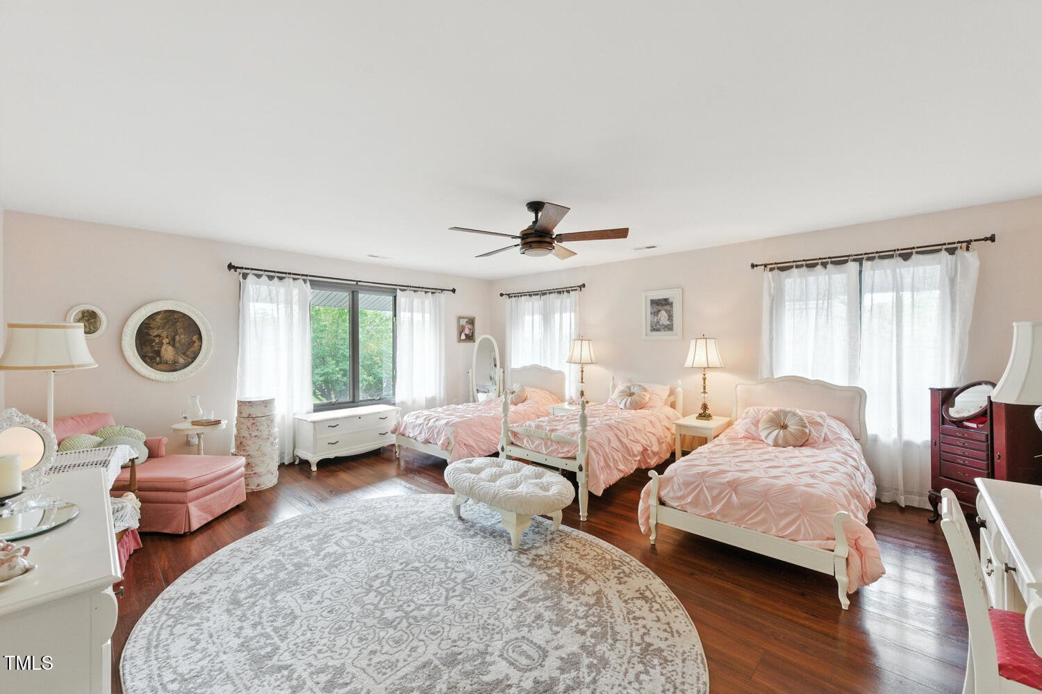 spacious secondary bedrooms