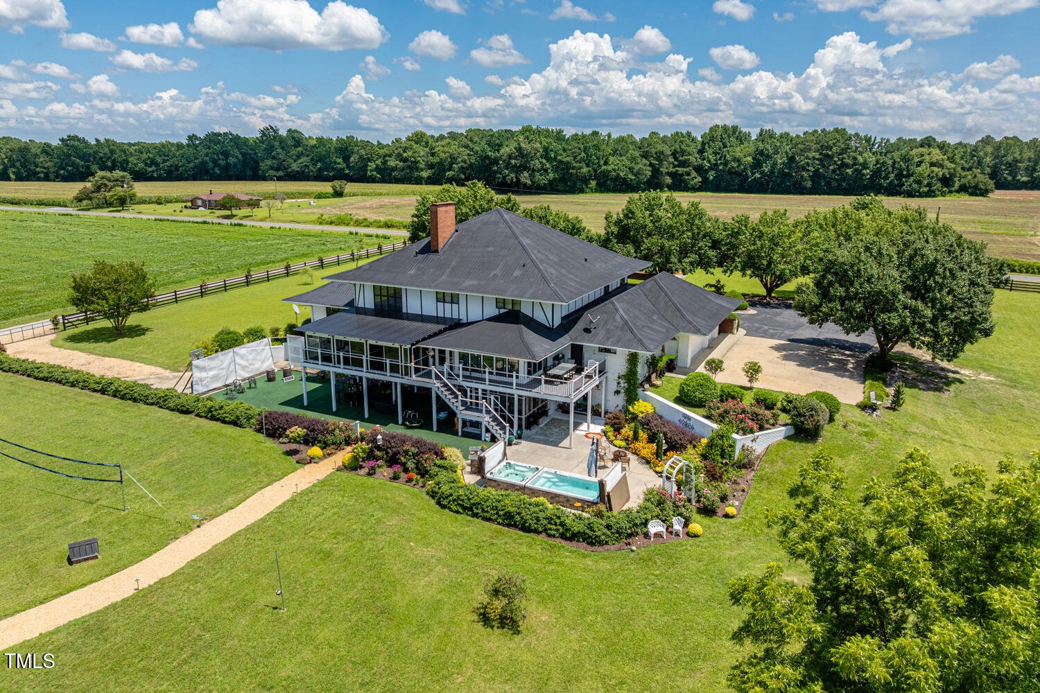 ariel shot of estate